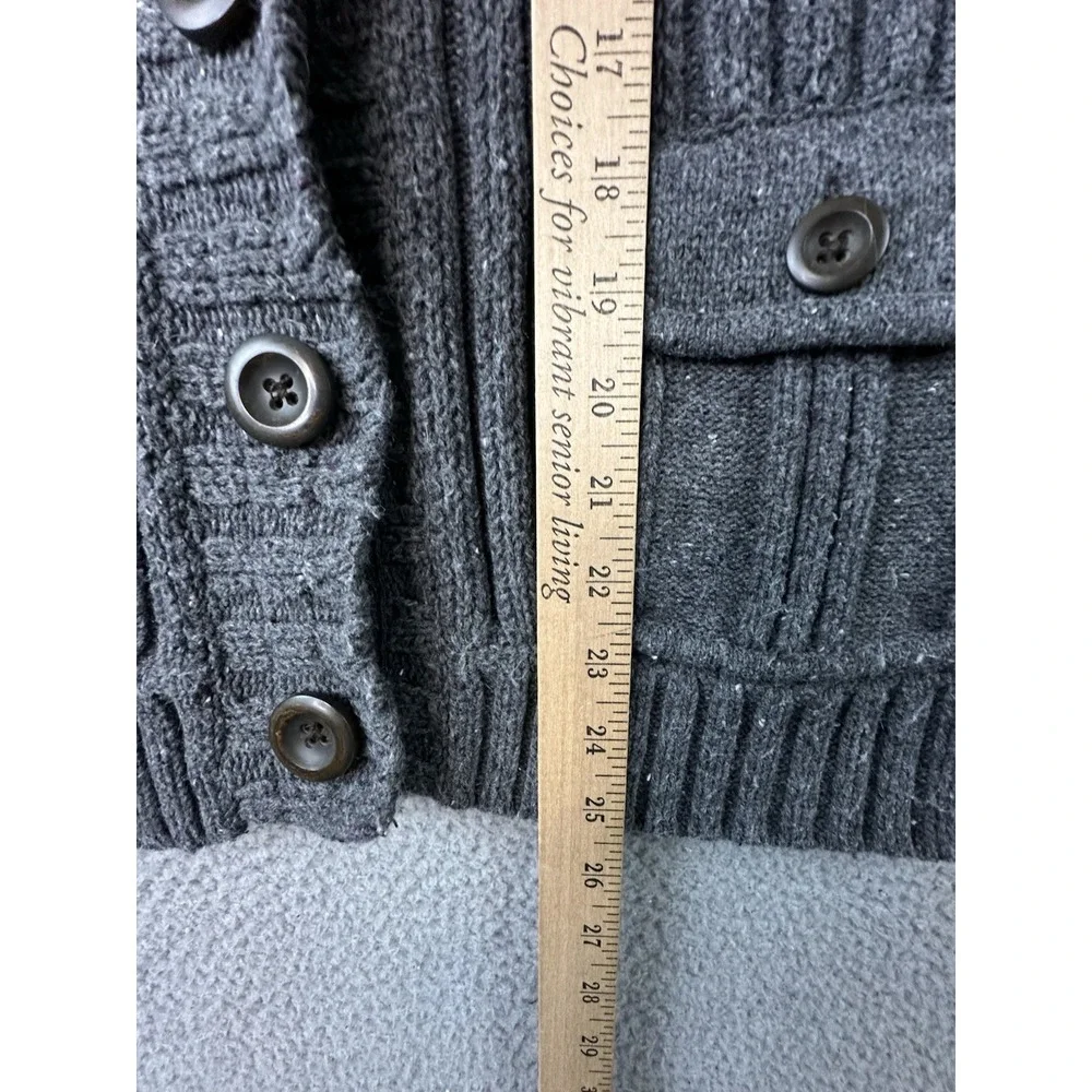 Eddie Bauer Cardigan Sweater Women XL Angora Blend Ribbed Shawl Collar Button Up